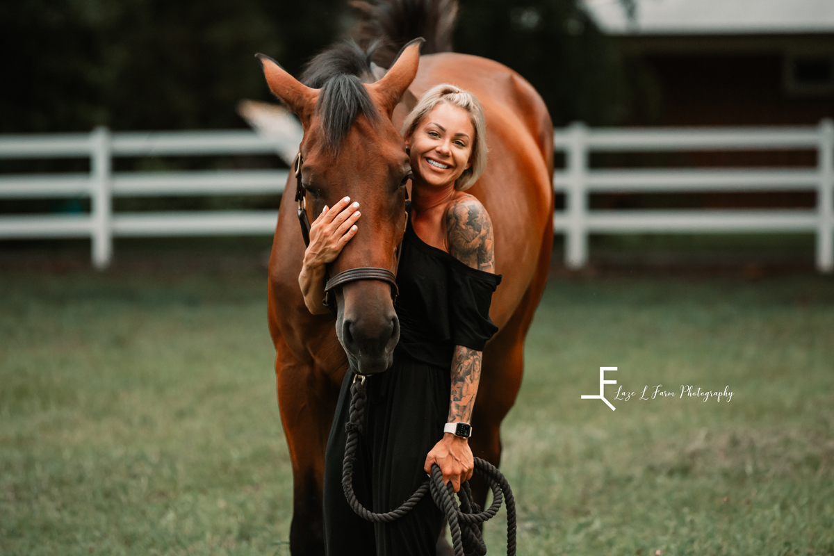 Laze L Farm Photography | Equine Photography | Abbot Creek Stable | Person 4 hugging horse's head