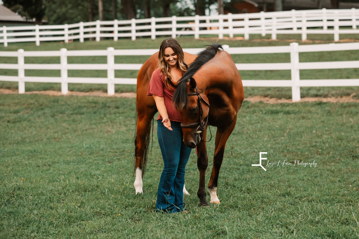 Laze L Farm Photography | Equine Photography | Abbot Creek Stable | Person 5 candid with horse