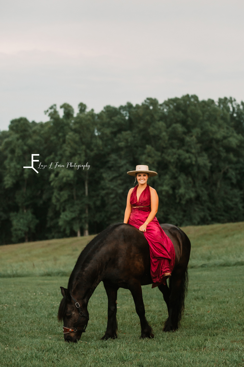 Laze L Farm Photography | Parachute Dress | The Emerald Hill | Lena on the horse