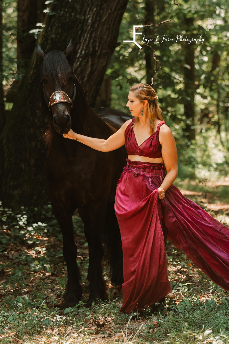 Laze L Farm Photography | Parachute Dress | The Emerald Hill | April with the friesian