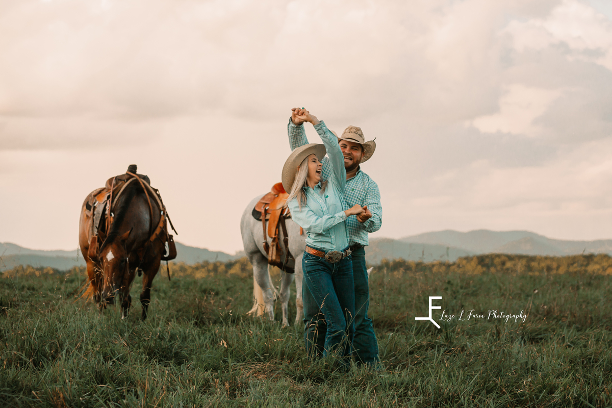 Laze L Farm Photography | Western Couple | Taylorsville NC