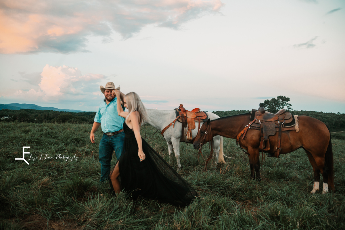 Laze L Farm Photography | Western Couple | Taylorsville NC