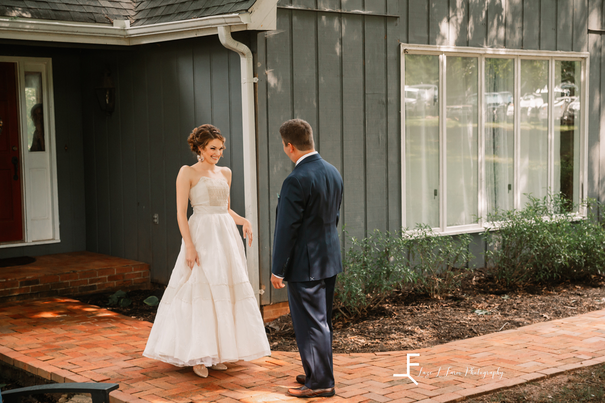 Laze L Farm Photography | Wedding Photography | Hickory NC | First look