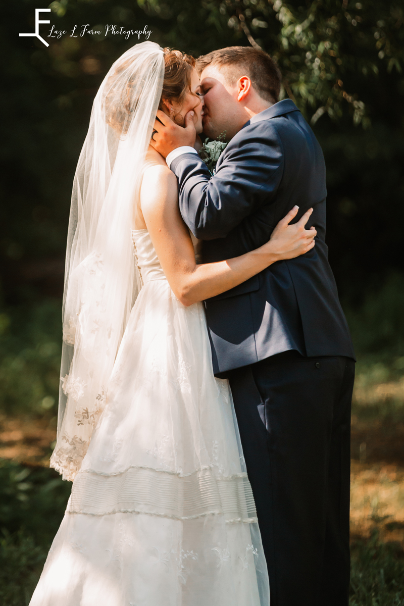Laze L Farm Photography | Wedding Photography | Hickory NC | The kiss
