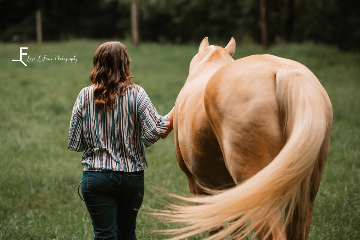 Laze L Farm Photography | Equine Photography | Lenoir NC | walking dewey away