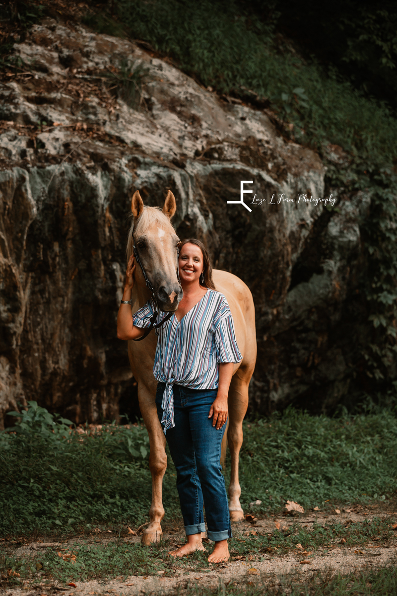 Laze L Farm Photography | Equine Photography | Lenoir NC | minda and dewey posing