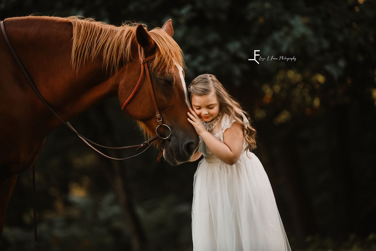 Laze L Farm Photography | Equine Photography | Taylorsville NC | hugging the horse