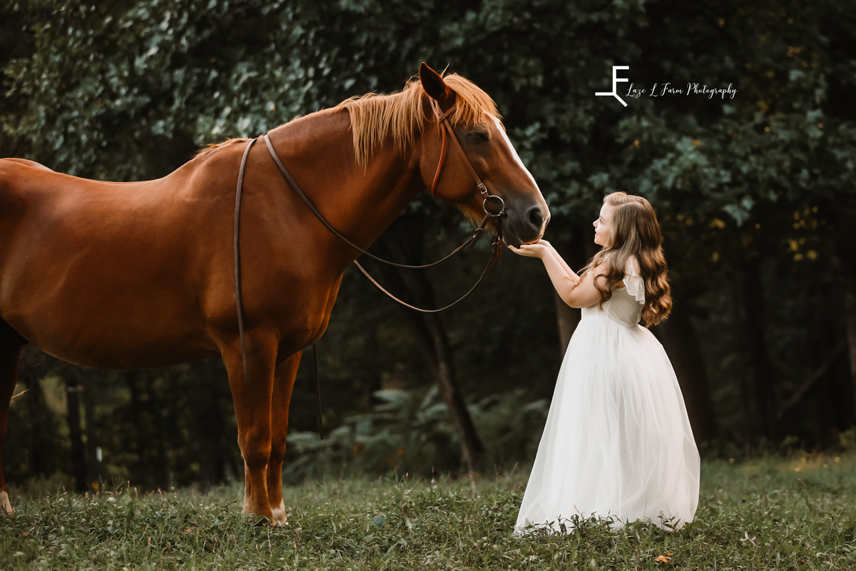 Laze L Farm Photography | Equine Photography | Taylorsville NC | candid with the horse