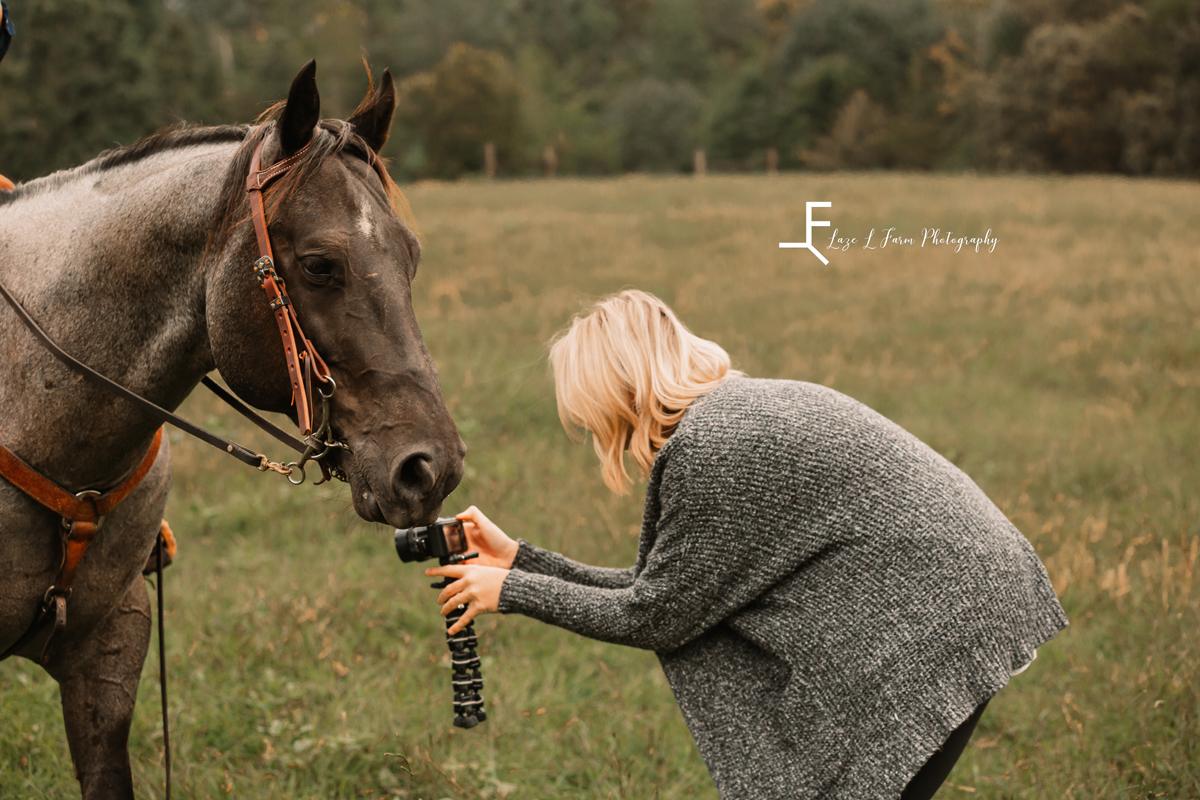 Laze L Farm Photography | Equine Photography | Taylorsville NC | Horse checking out the camera
