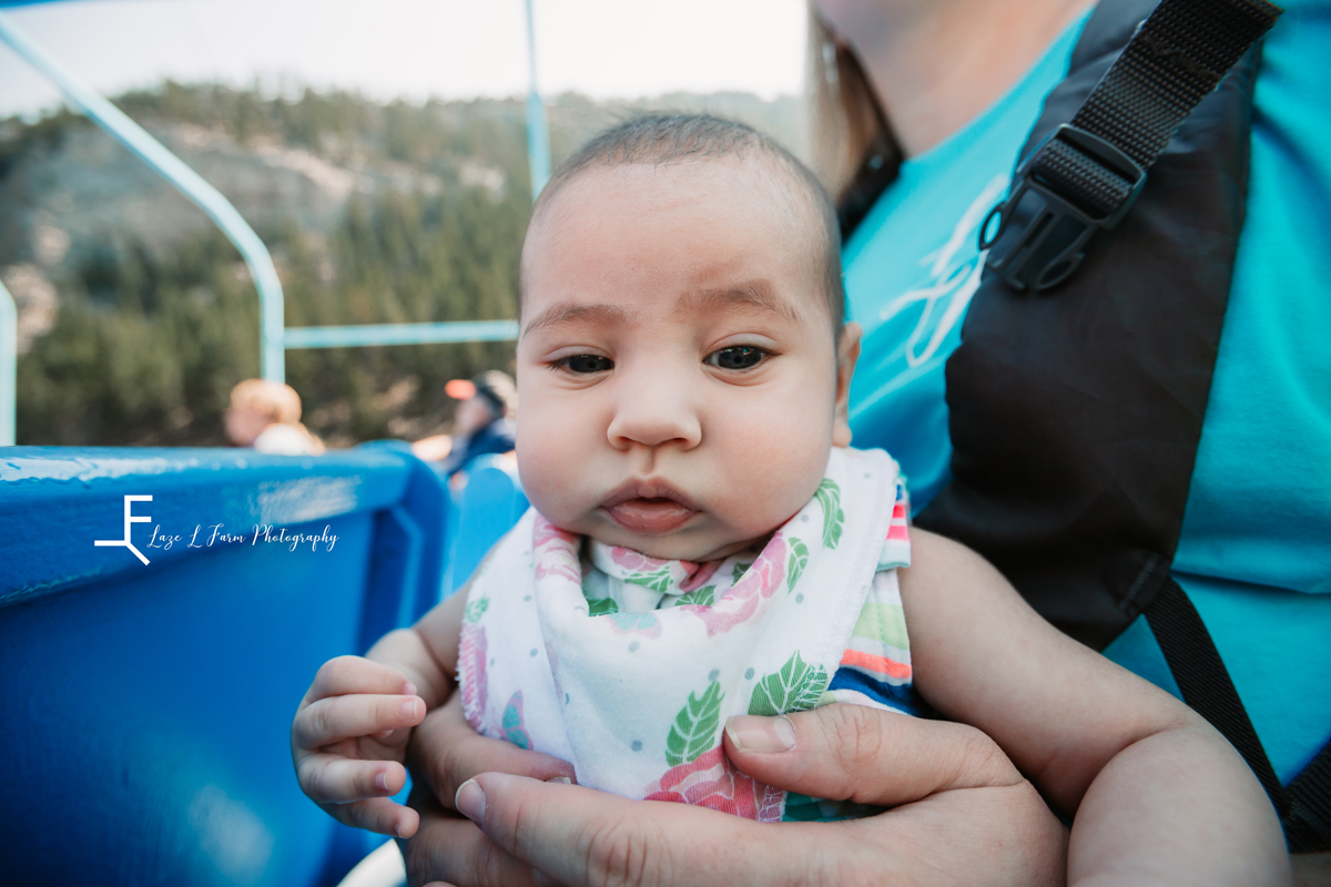 Laze L Farm Photography | Montana Trip 2020 | Baby looking at camera