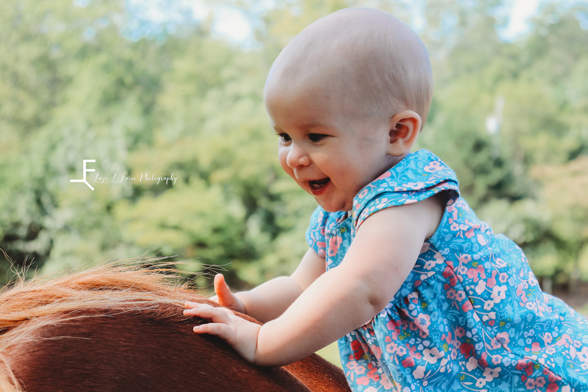 Laze L Farm Photography | Family Pictures | Taylorsville NC | Up close of Lyza on the horse