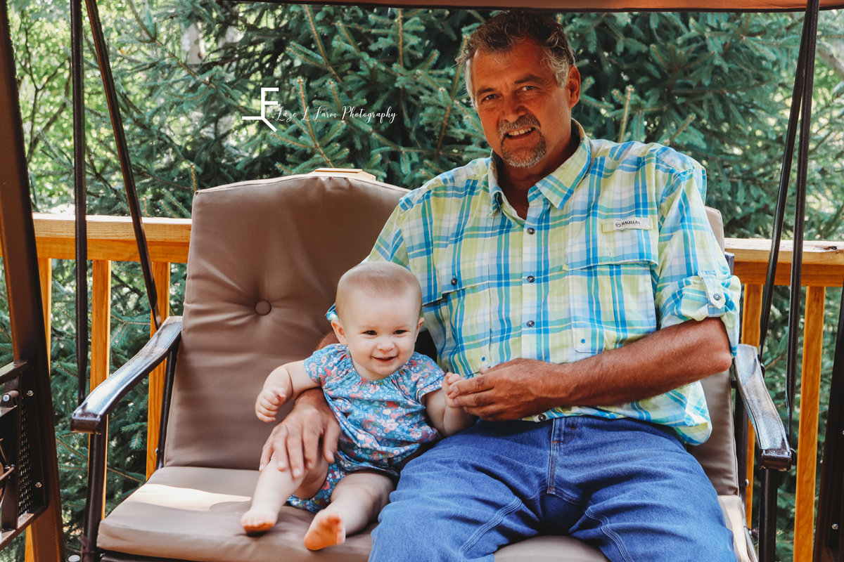 Laze L Farm Photography | Family Pictures | Taylorsville NC | Grandpa and Lyza