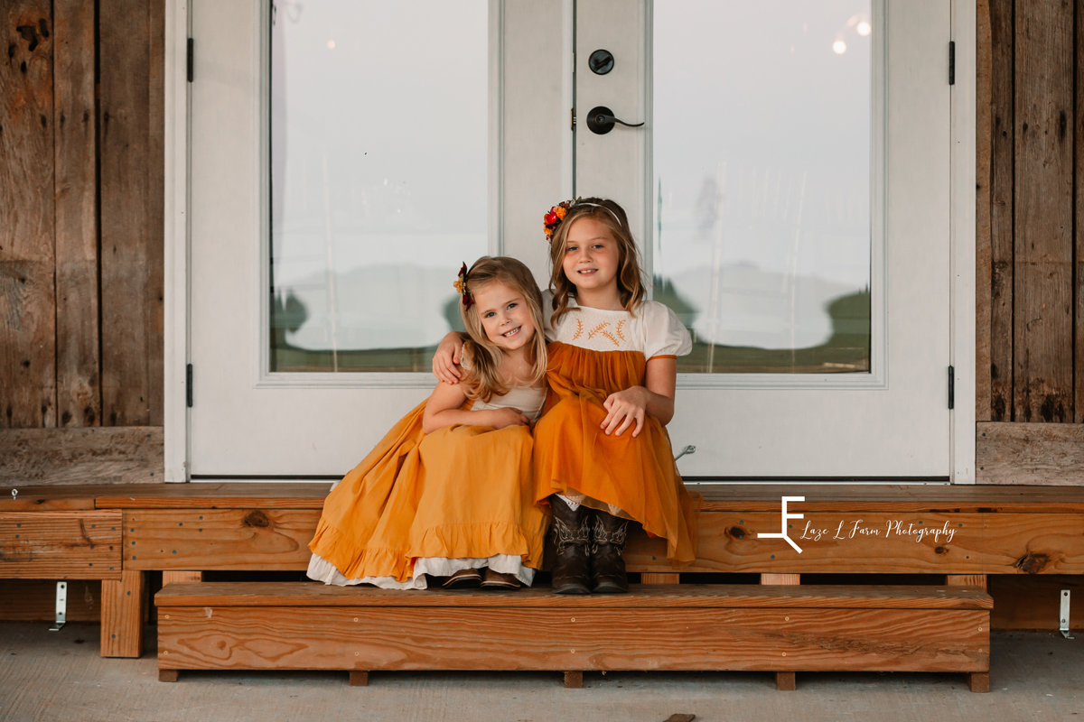 Laze L Farm Photography | Best Friends Photo Shoot | The Emerald Hill | sitting together on the stairs