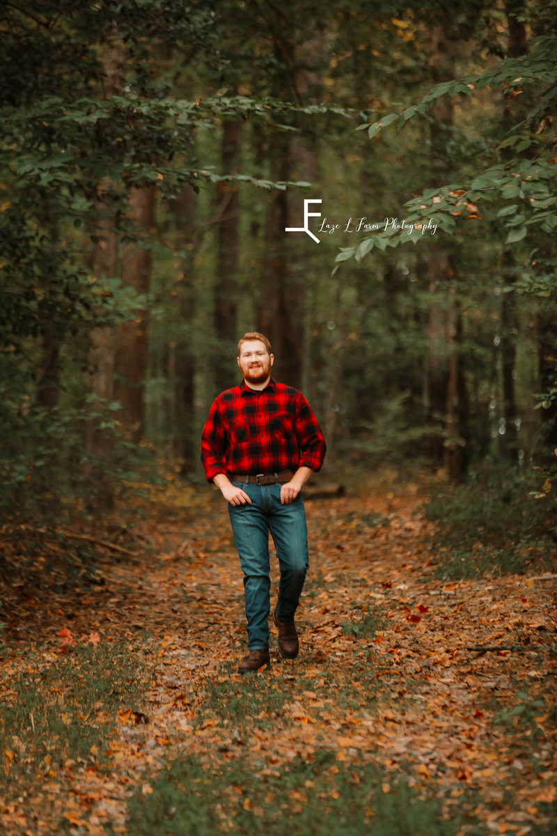 Laze L Farm Photography | Senior Pictures | Taylorsville NC | in the woods 