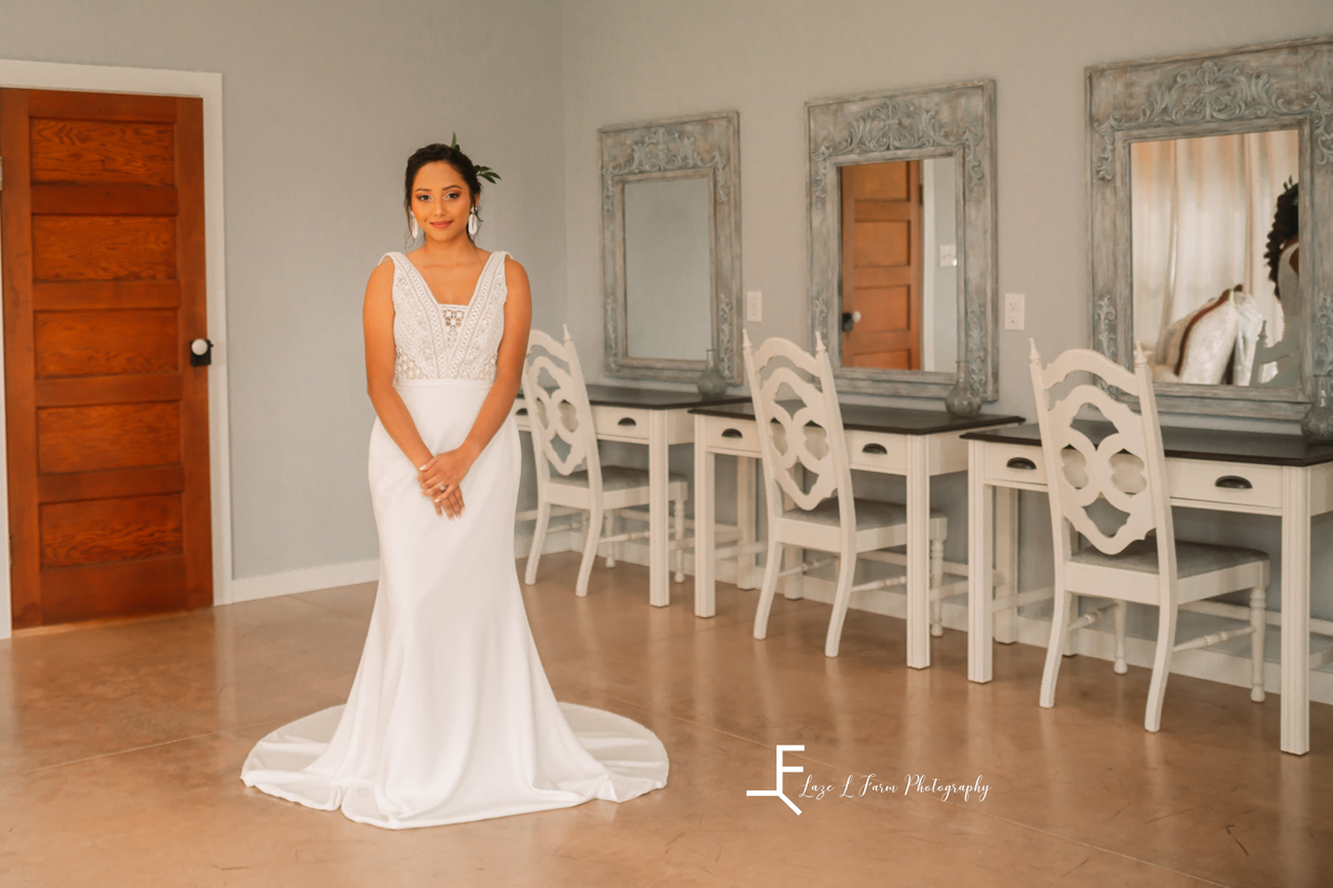 Laze L Farm Photography | Styled Shoot | The Emerald Hill | wide shot of ready bride