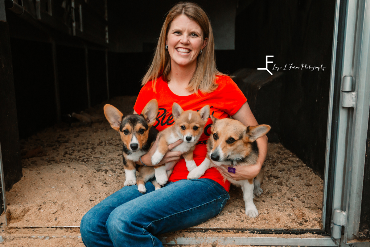 Laze L Farm Photography | Western Lifestyle | Taylorsville NC | posing with the dogs