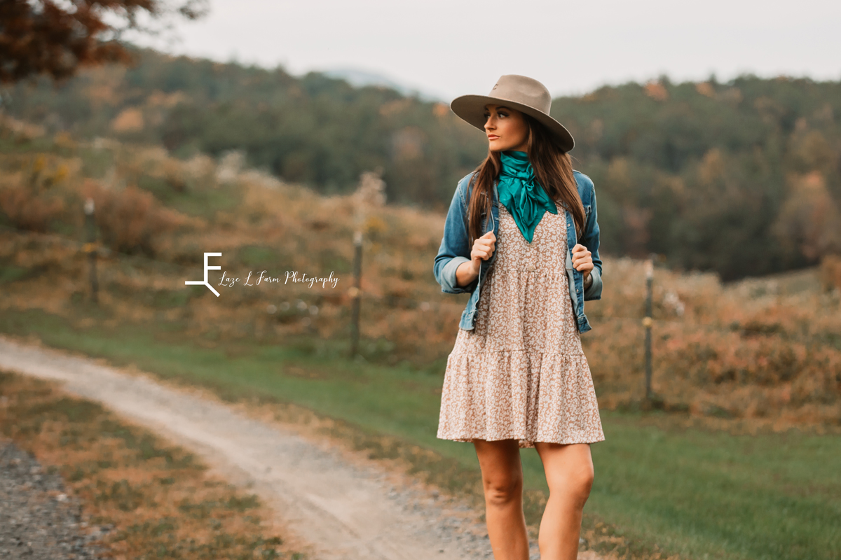 Laze L Farm Photography | Western Lifestyle | West Jefferson NC | posing in the dress