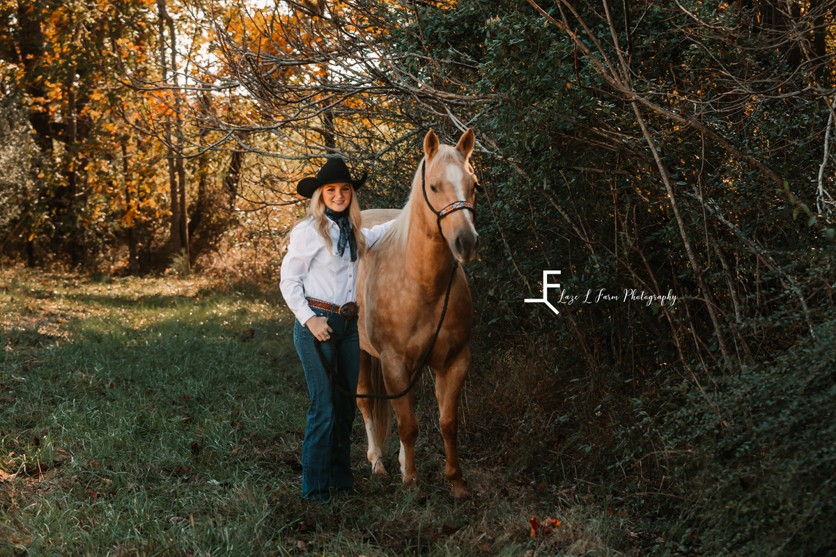 Laze L Farm Photography | Senior Photography | Equine Photography | posed with another horse