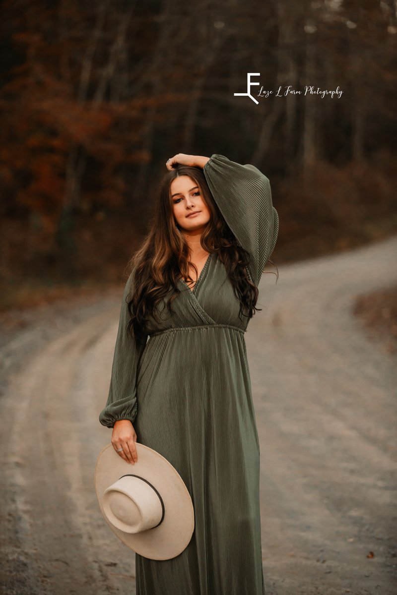 Laze L Farm Photography | Western Lifestyle | Taylorsville NC | hand in hair, walking down path
