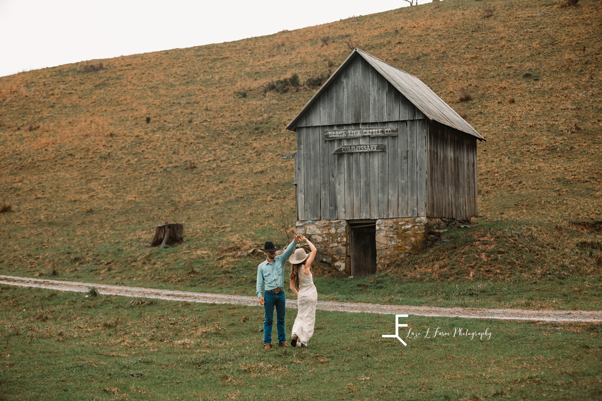 Laze L Farm Photography | Western Lifestyle | Rural Retreat Va | ashlyn and boyfriend dancing 