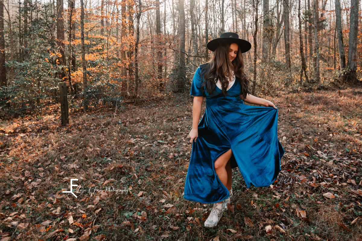 Laze L Farm Photography | Western Lifestyle | Taylorsville NC | twirling her dress