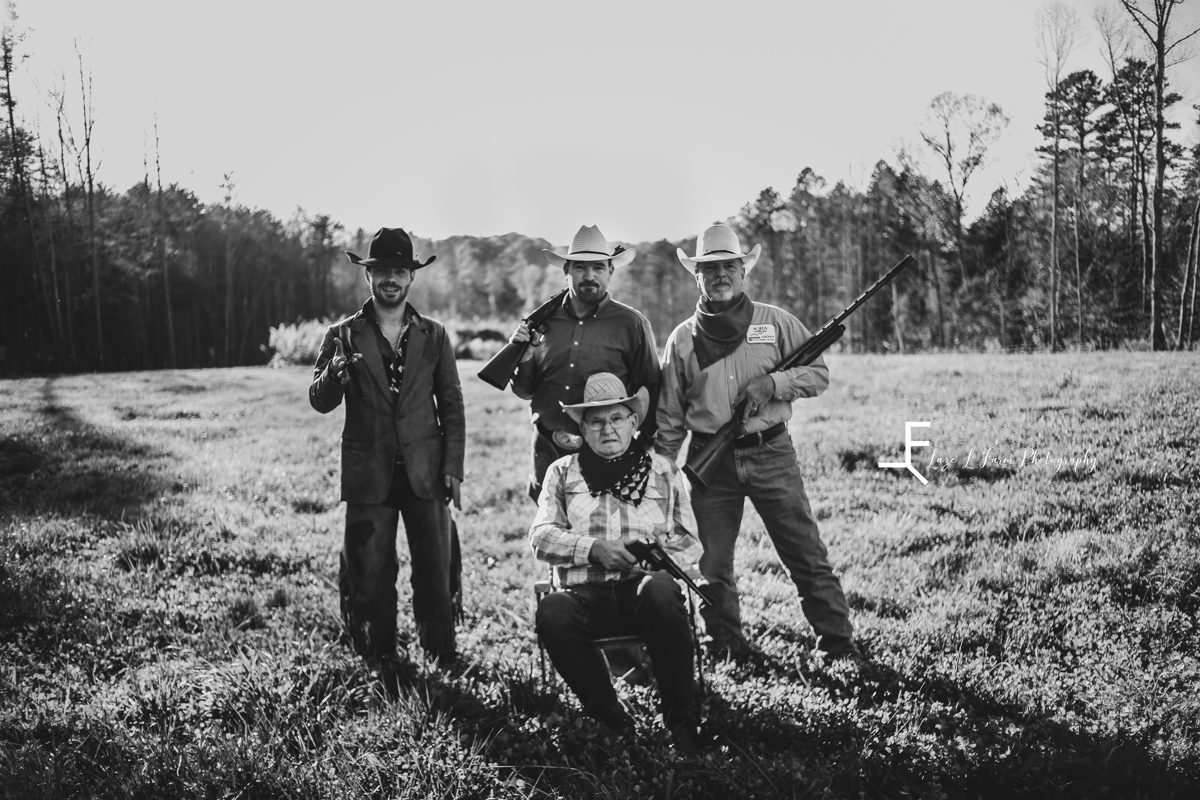 Laze L Farm Photography | Farm Session | Cleveland NC | black and white of all the boys