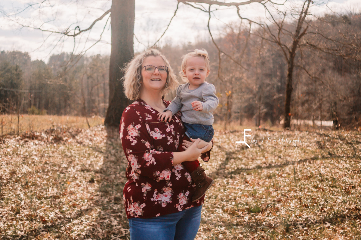 Laze L Farm Photography | Farm Session | Taylorsville NC | mom holding daughter