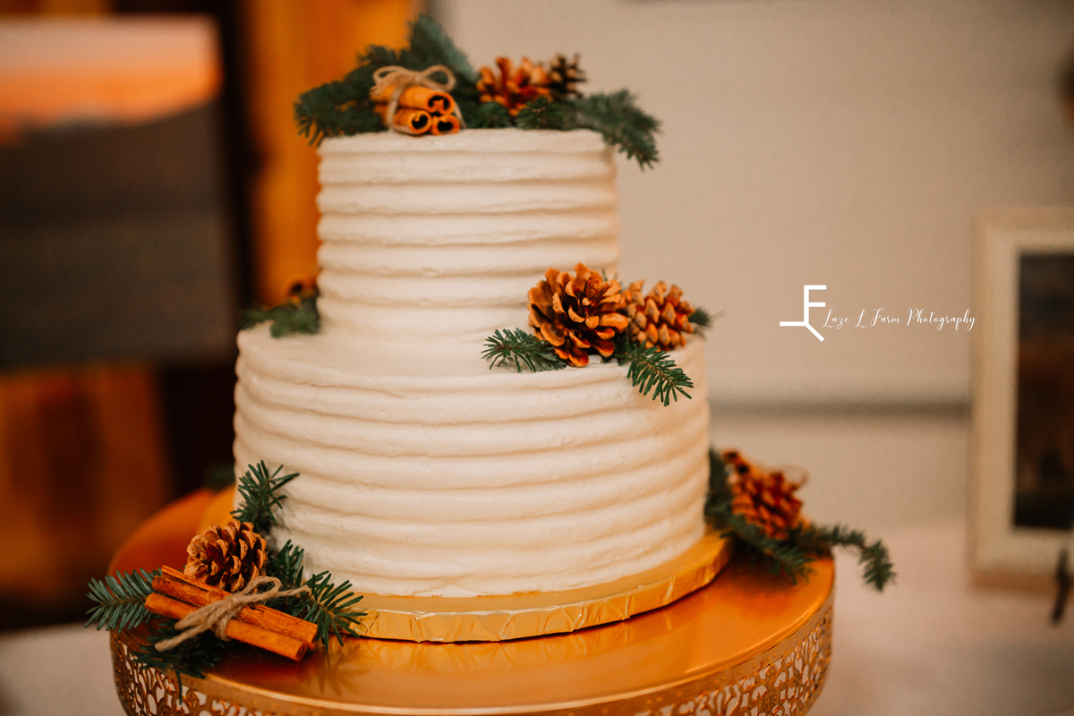 Laze L Farm Photography | Wedding | Yadkinville NC | detail of cake