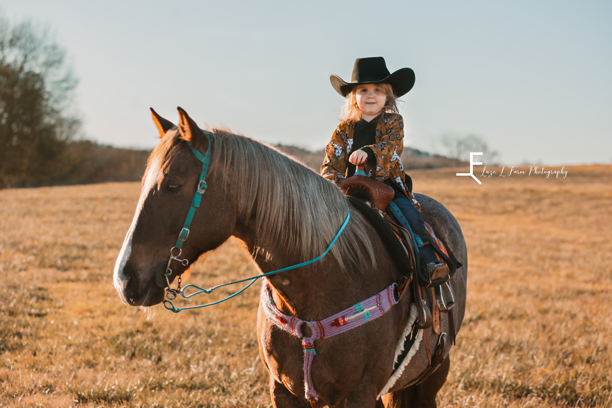 Laze L Farm Photography | Equine Photoshoot | Taylorsville NC | hadley on the horse