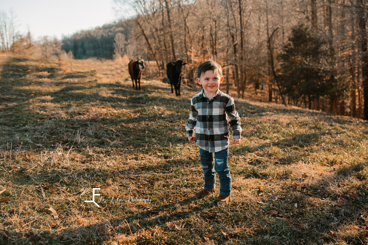 Laze L Farm Photography | Farm Session | Taylorsville NC | photo of son
