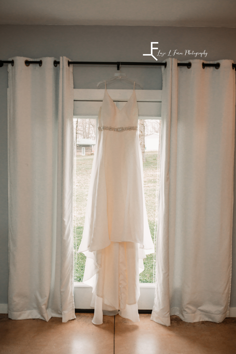 Laze L Farm Photography | Wedding | The Emerald Hill - Hiddenite NC | detail shot of the dress