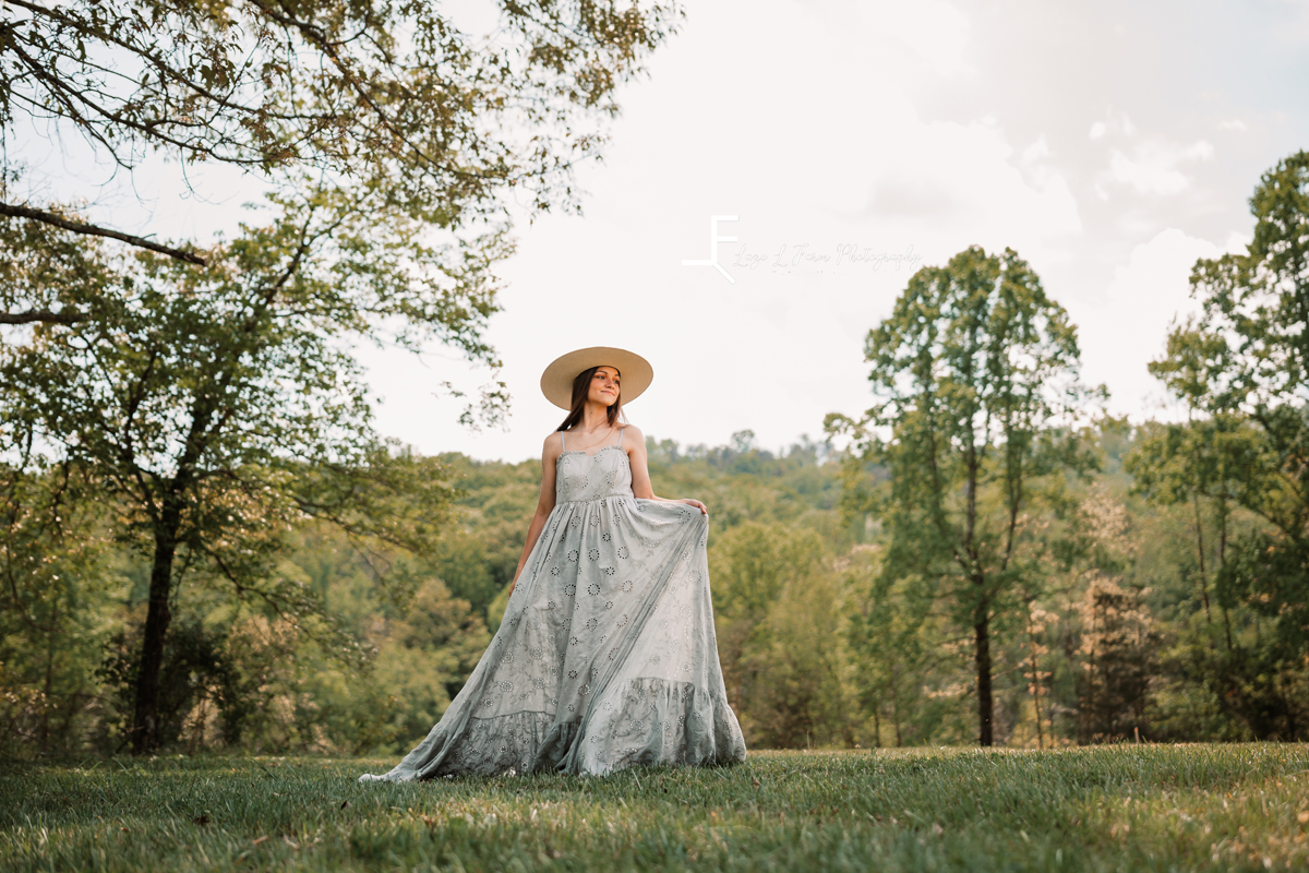 Laze L Farm Photography | Fairytale Dress Photoshoot | Taylorsville NC | playing with the dress