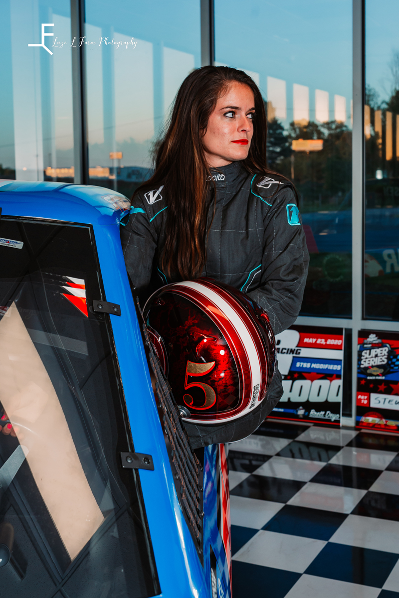 Laze L Farm Photography | NASCAR Photoshoot | Statesville NC | looking out the car window