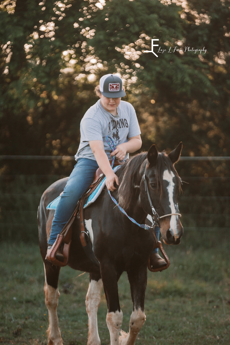 Laze L Farm Photography | Farm Session | Lincolnton NC |  son riding horse