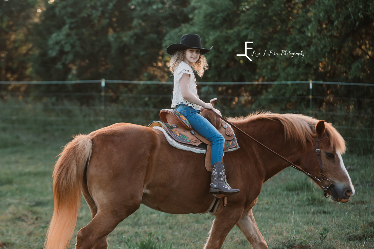 Laze L Farm Photography | Farm Session | Lincolnton NC | daughter riding her horse