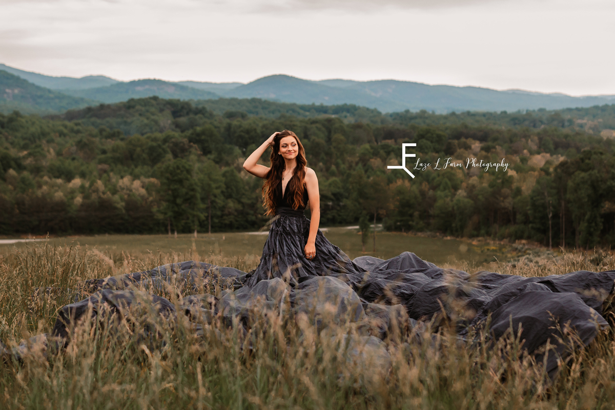 Laze L Farm Photography | Parachute Dress | Taylor Made Farms - Taylorsville NC | posed standing in a field