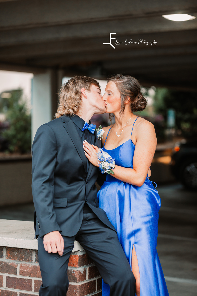  Laze L Farm Photography | Prom 2021 | Hickory NC | couple kissing in prom dress