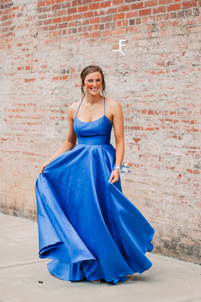  Laze L Farm Photography | Prom 2021 | Hickory NC | showing off prom dress twirling