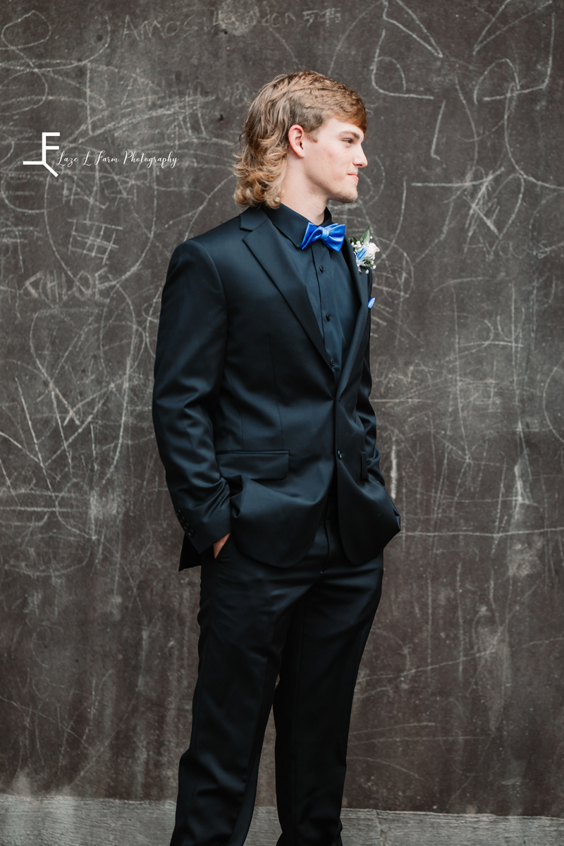  Laze L Farm Photography | Prom 2021 | Hickory NC | boy posing in prom suit