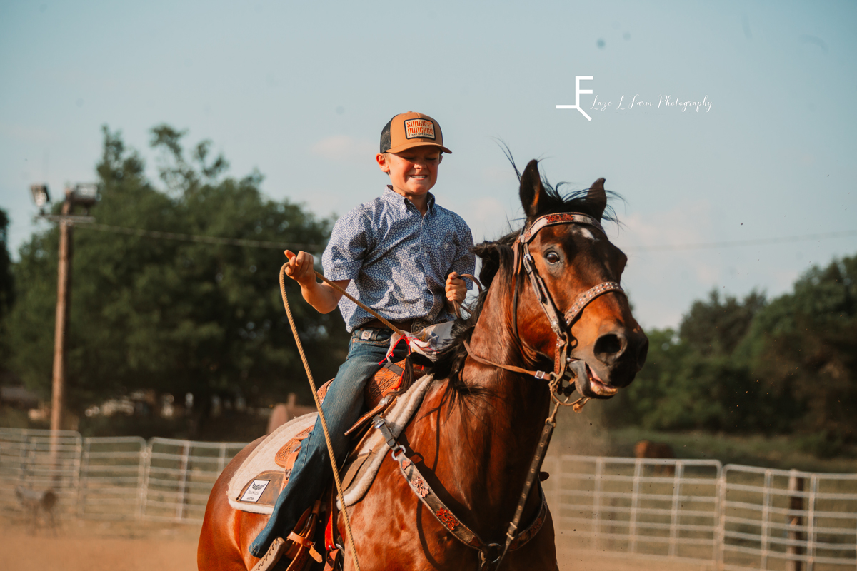 Laze L Farm Photography | Roping | Livengood Arena - Cleveland NC | cowboy getting ready to rope