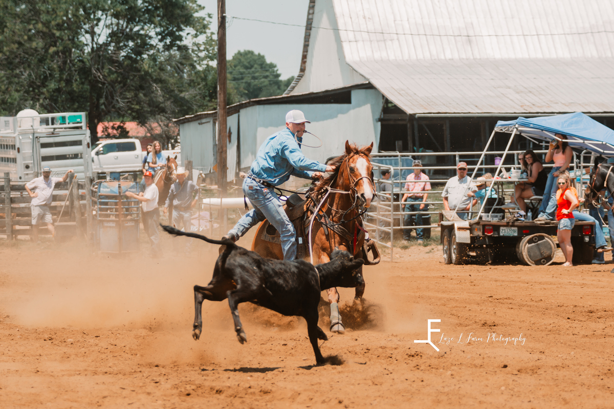 Laze L Farm Photography | Roping | Livengood Arena - Cleveland NC | in action roping
