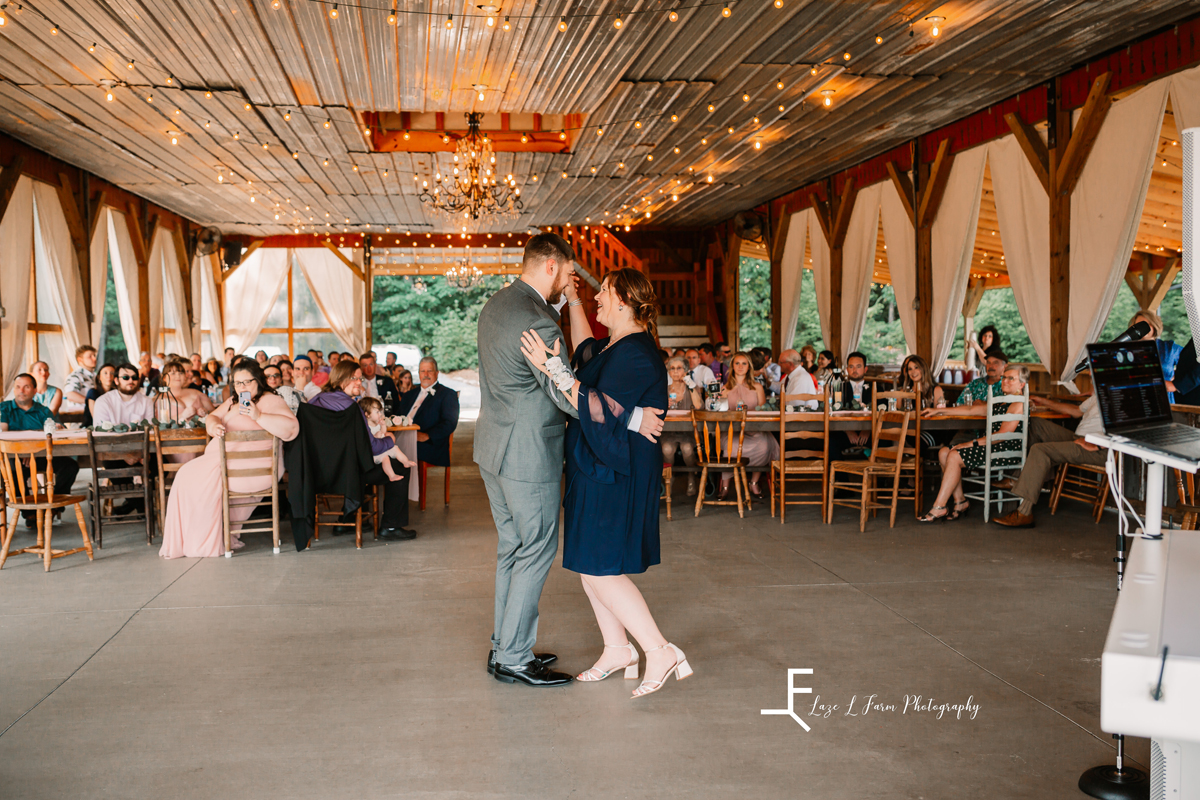 Laze L Farm Photography | Spring Wedding | Amity Creek Farms - Dudley Shoals NC | groom dancing with mother