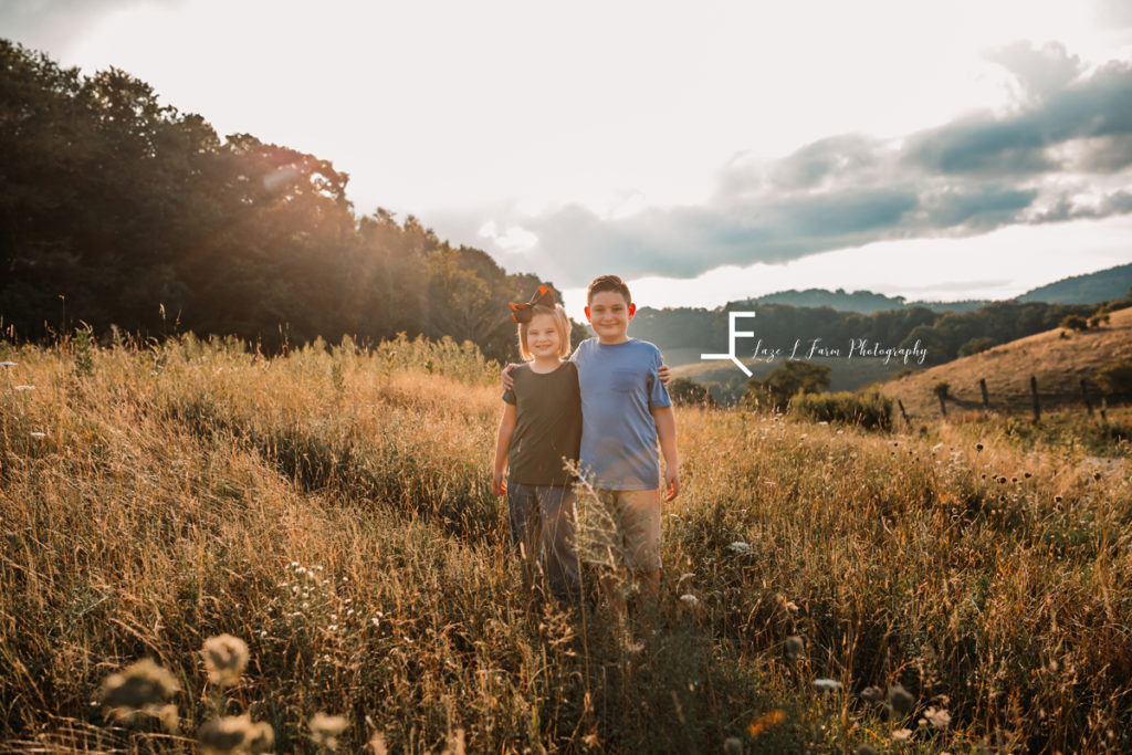 brother and sister in the mountains