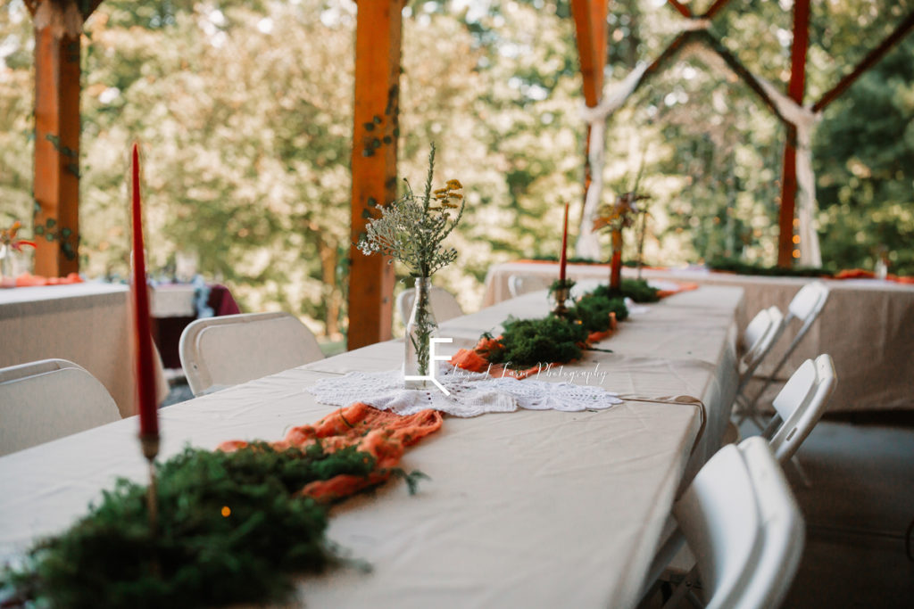 reception table detail