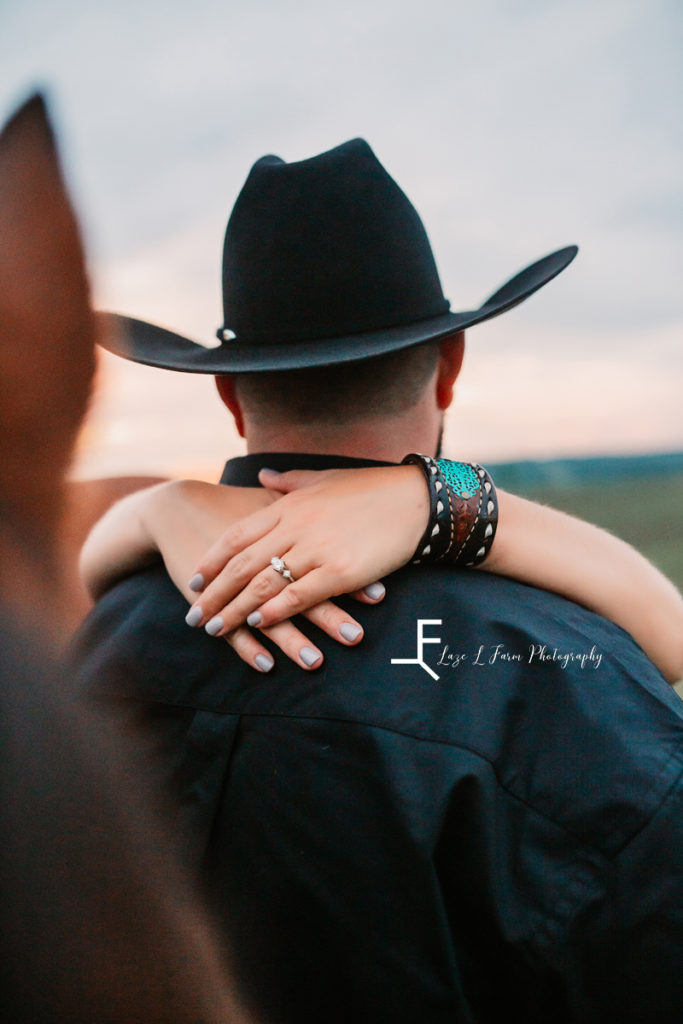 cowboy with fiancée ft. engagement ring