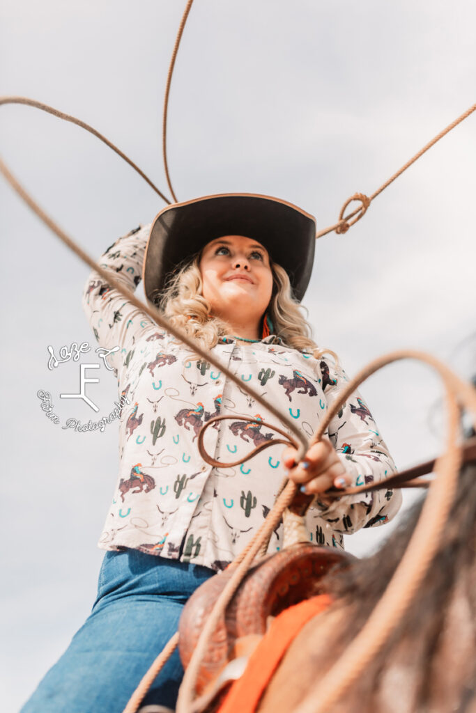 cowgirl roping