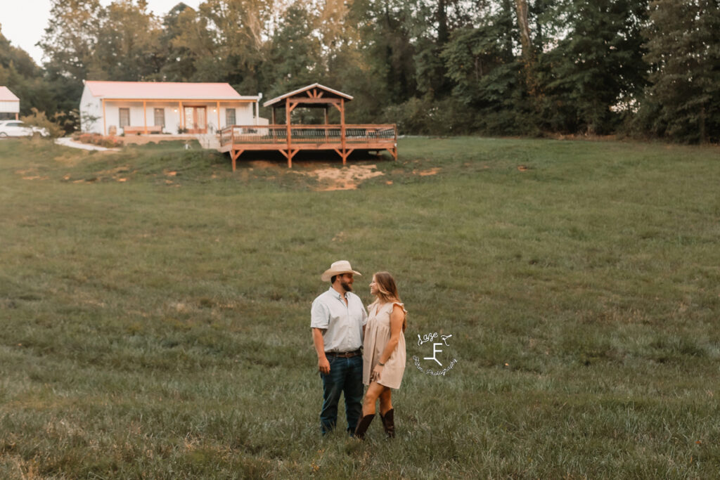 husband and wife at their venue 2 years later