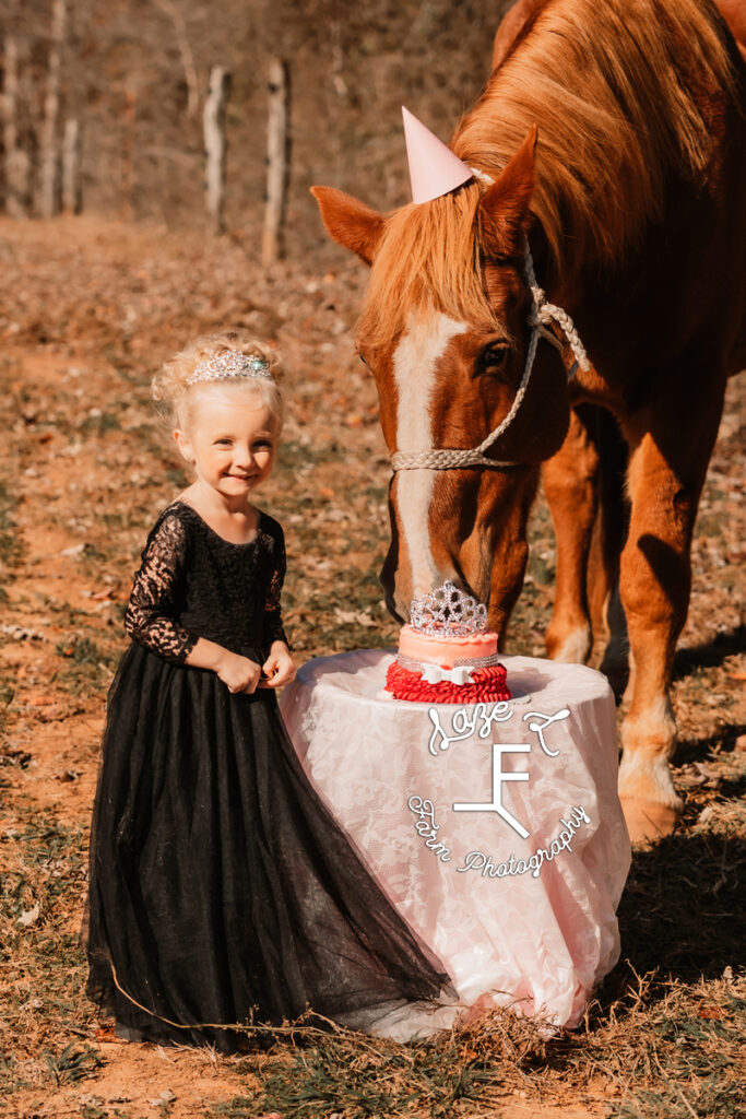 little girl with Gus having a tea party for her birthday