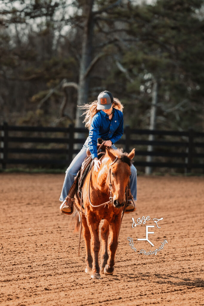 Toyie riding toward camera