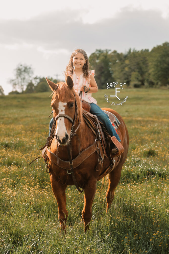 Haddie on her horse